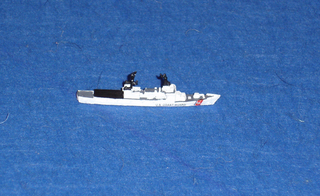 1/2400 scale USCG Cutter by Viking Forge.  Decals by the author.
