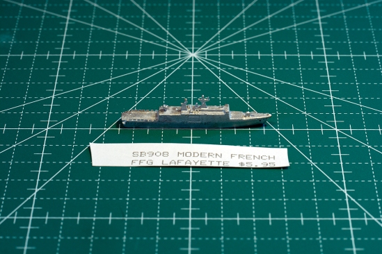 French Navy LaFayette Frigate. 1/2400 Scale Model by Viking Forge